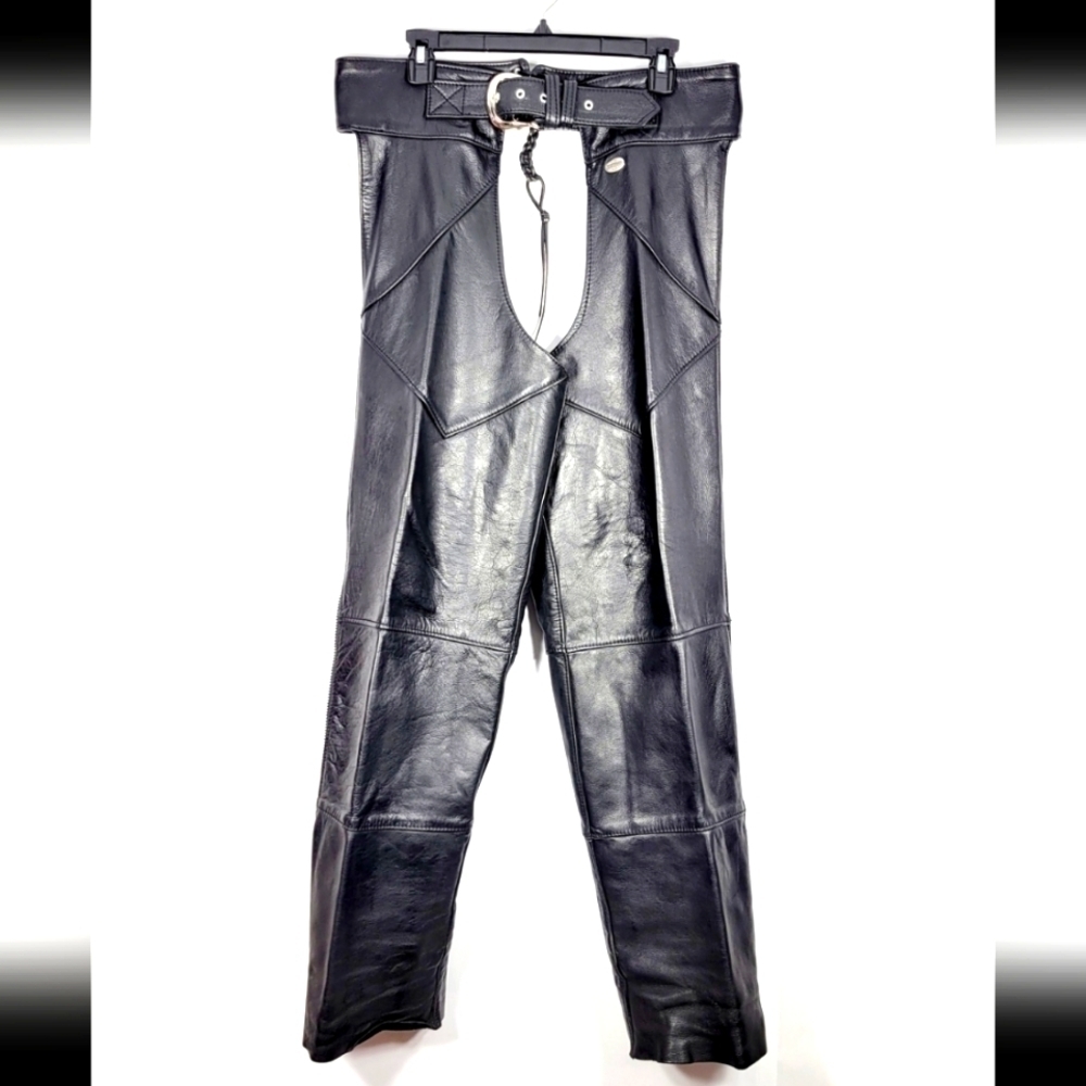 Vintage Harley-Davidson Leather Chaps Pants #569 Size L